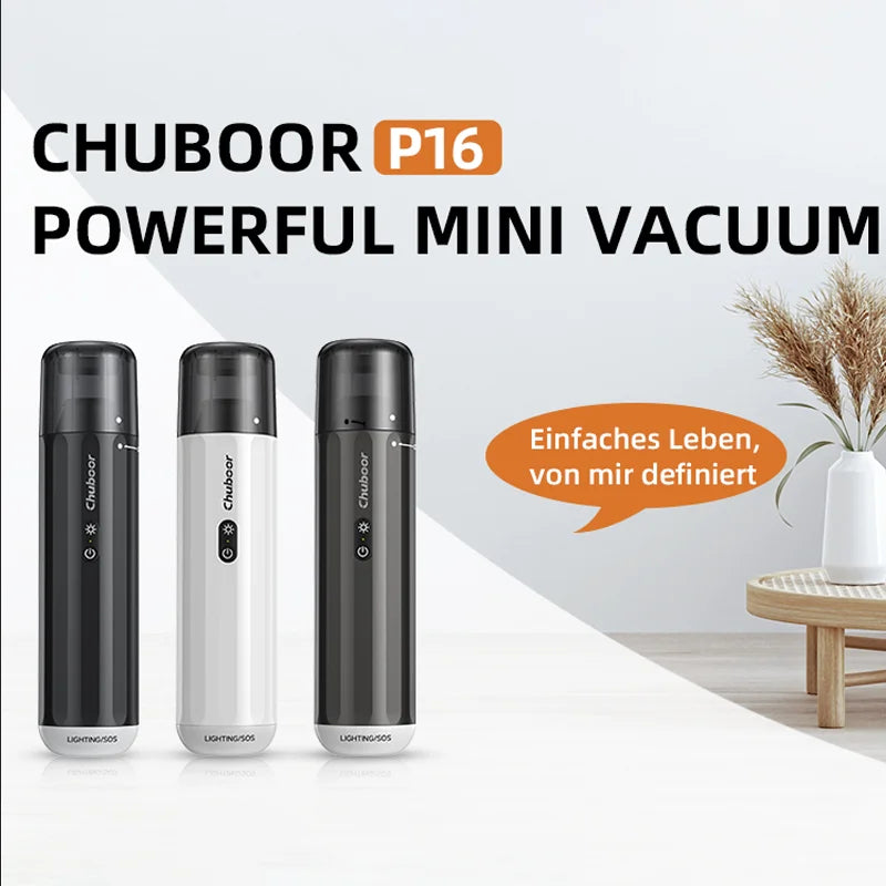 Chuboor Cordless Car Vacuum Cleaner With Powerful Suction