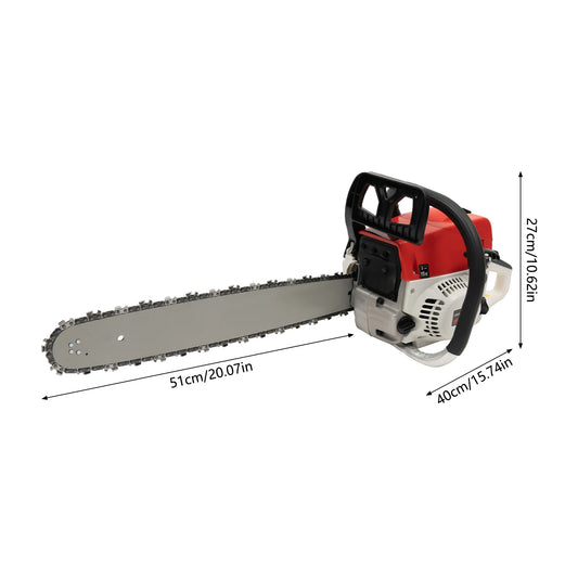 Gasoline Chainsaw With 52cc Engine For Heavy Duty Cutting