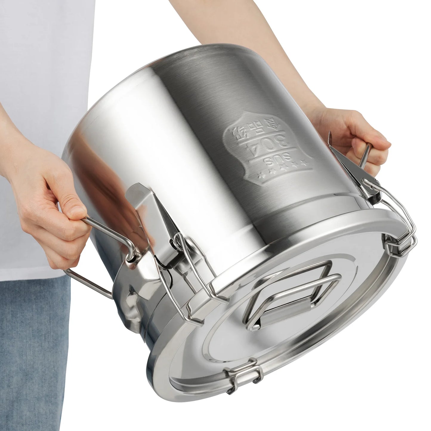 Bymaocar Stainless Steel Cereal And Oil Storage Container Airtight