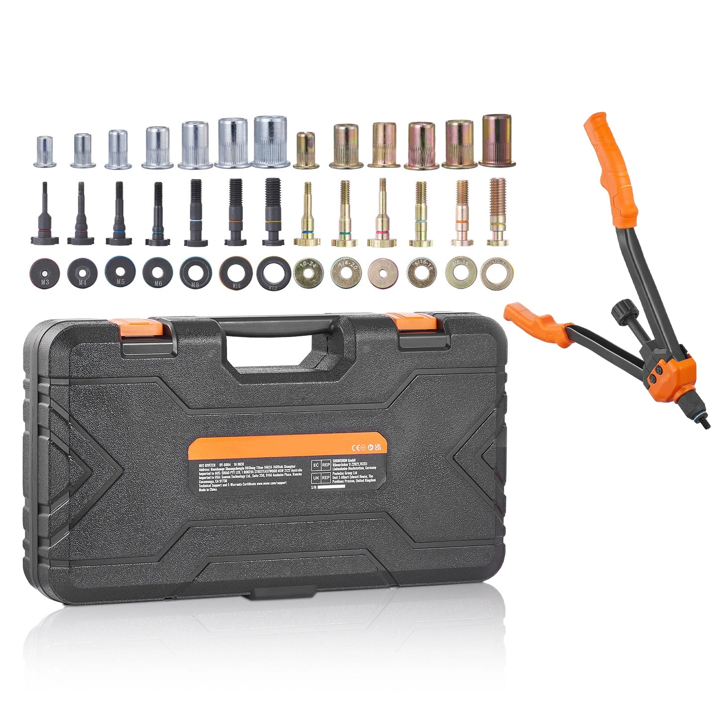 SucceBuy Rivet Nut Tool Kit With 13 Mandrels And Case