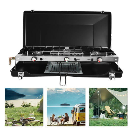 Portable 4.5kW Gas Camping Stove For Camping Grilling And Picnics