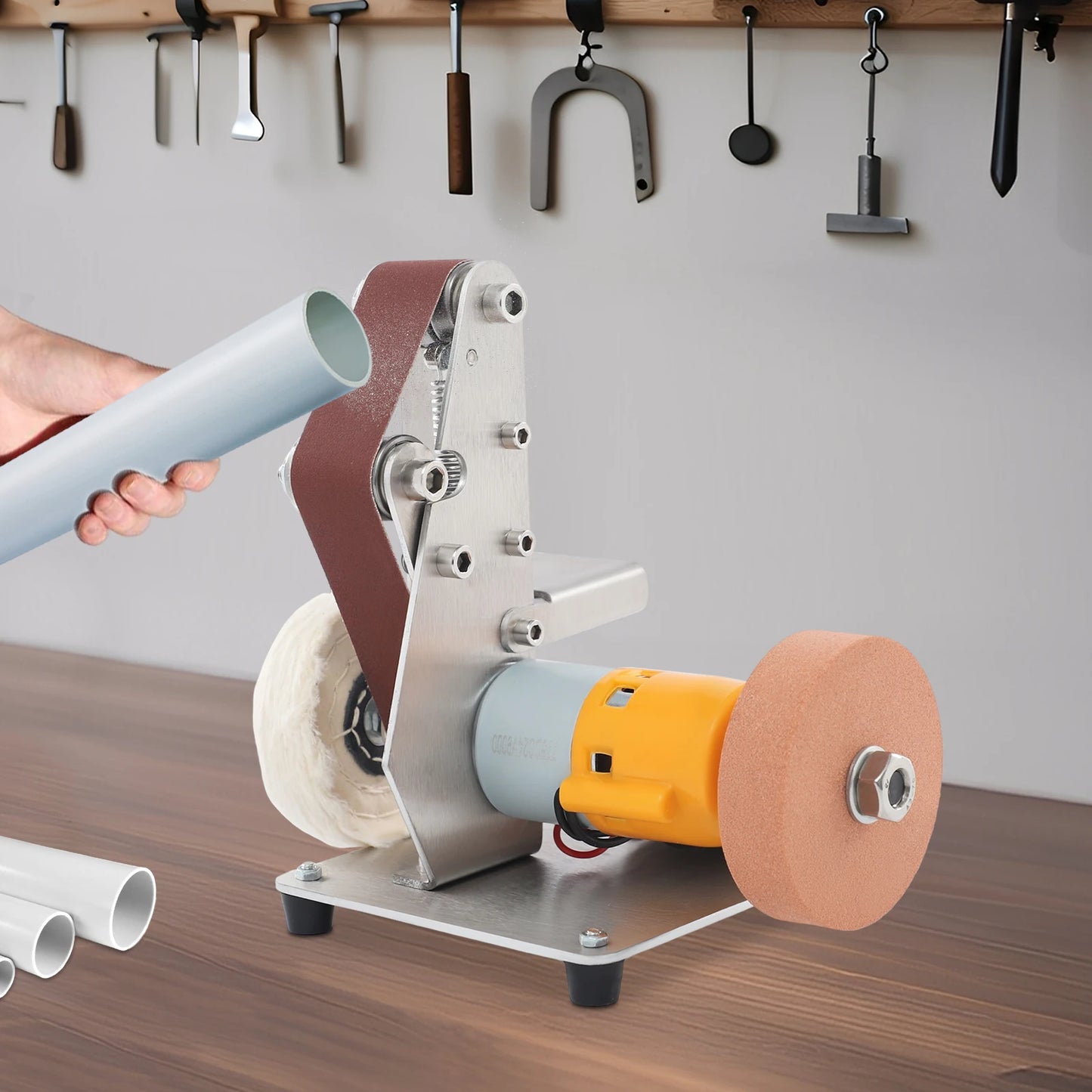 Mini Belt Sander 775 Motor With 20 Belts 7-Speed Adjustable