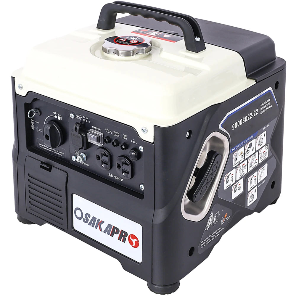 Portable Inverter Generator 1200W Ultra Quiet EPA Compliant Eco Mode