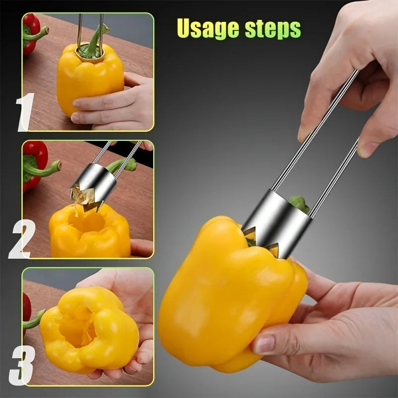 Stainless Steel Portable Fruit and Vegetable Core Remover