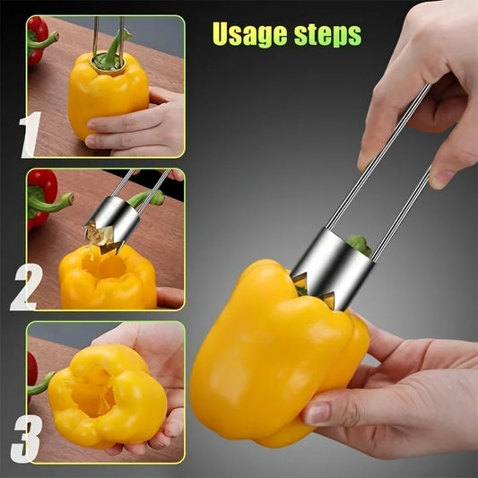 Stainless Steel Portable Fruit and Vegetable Core Remover