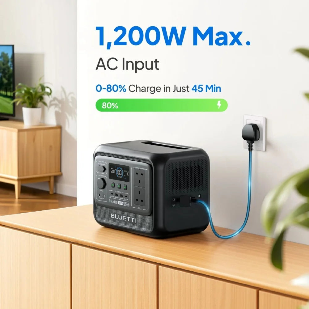 BLUETTI Elite V2 Portable Power Station For Camping Backup