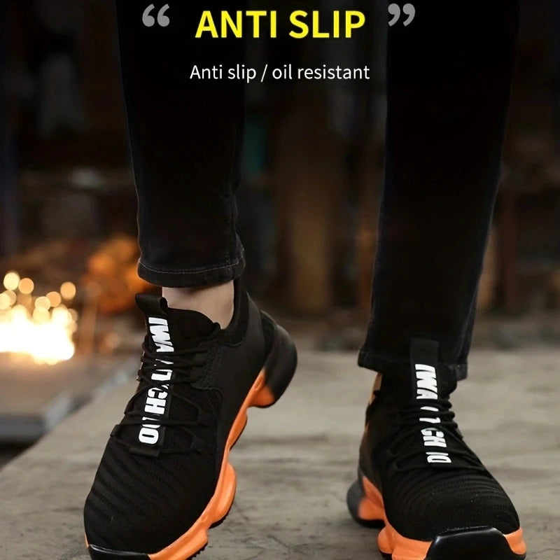 Breathable Anti-Puncture Safety Shoes For Men Comfortable And Durable