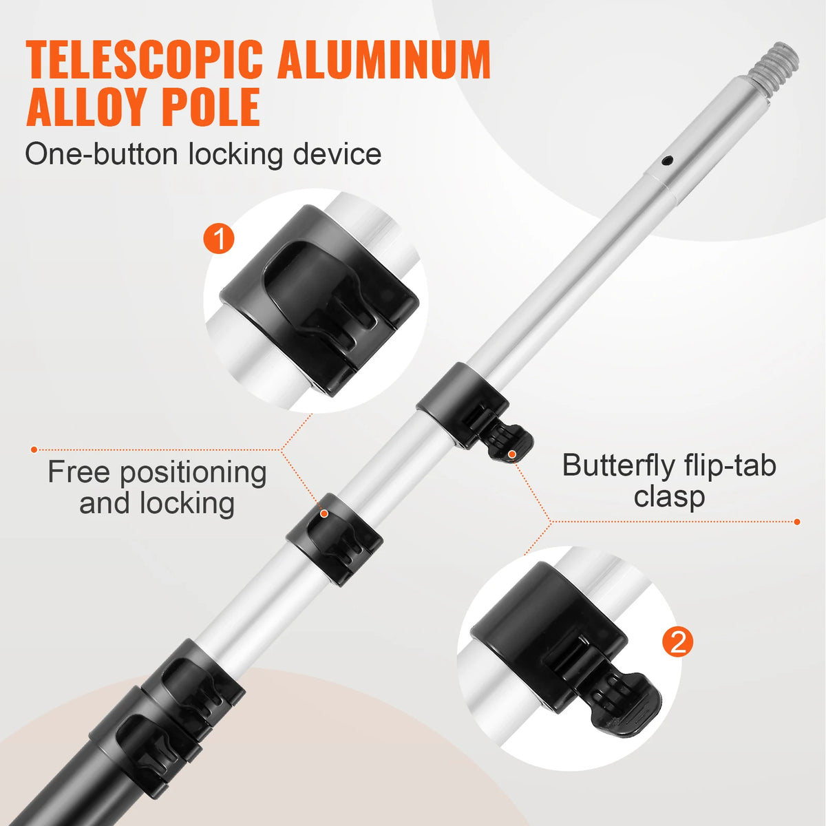 SucceBuy Extendable Manual Pole Saw for Tree and Branch Pruning