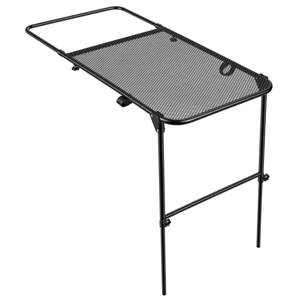 Tire Mount Camping Desk, Adjustable Steel Folding Table for Tailgate