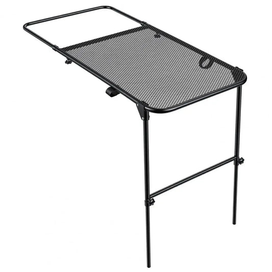 Tire Mount Camping Desk, Adjustable Steel Folding Table for Tailgate