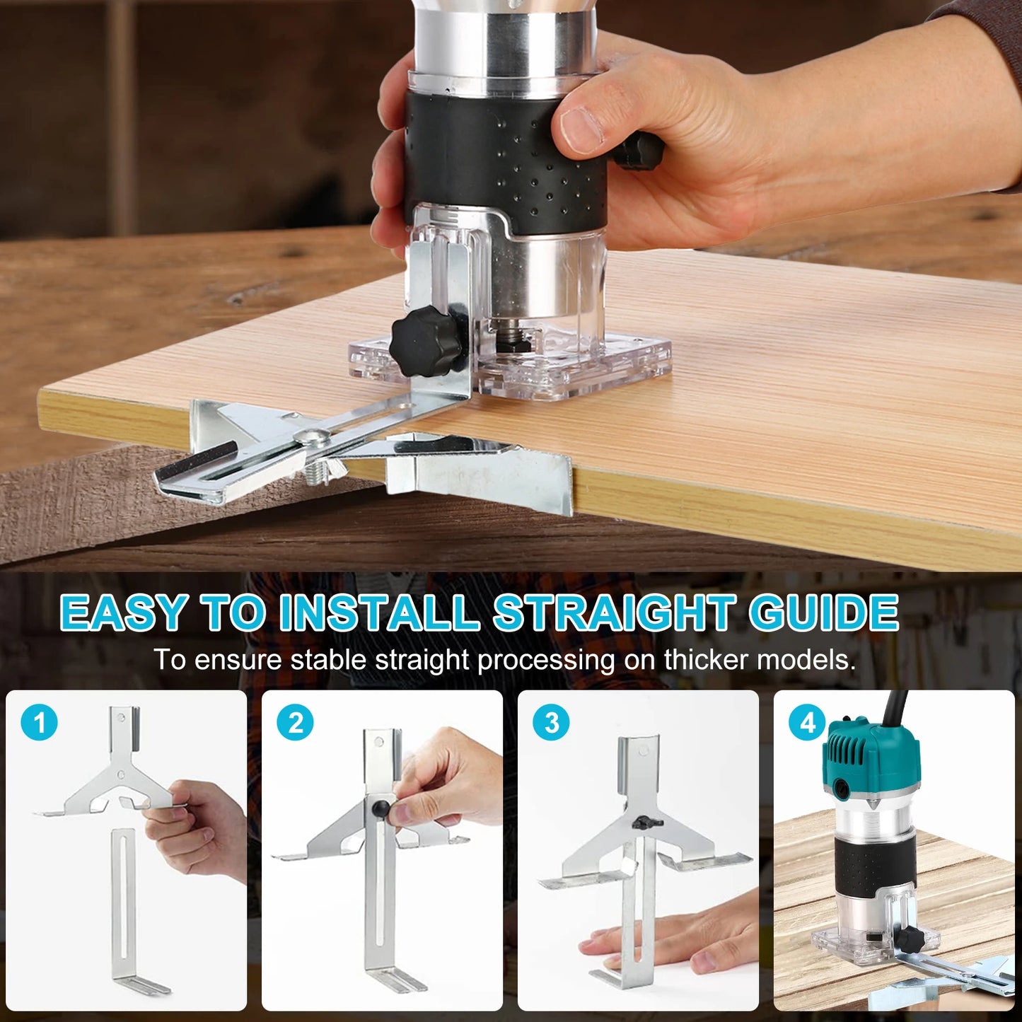 Electric Trimmer Wood Router for Woodworking Engraving 110V