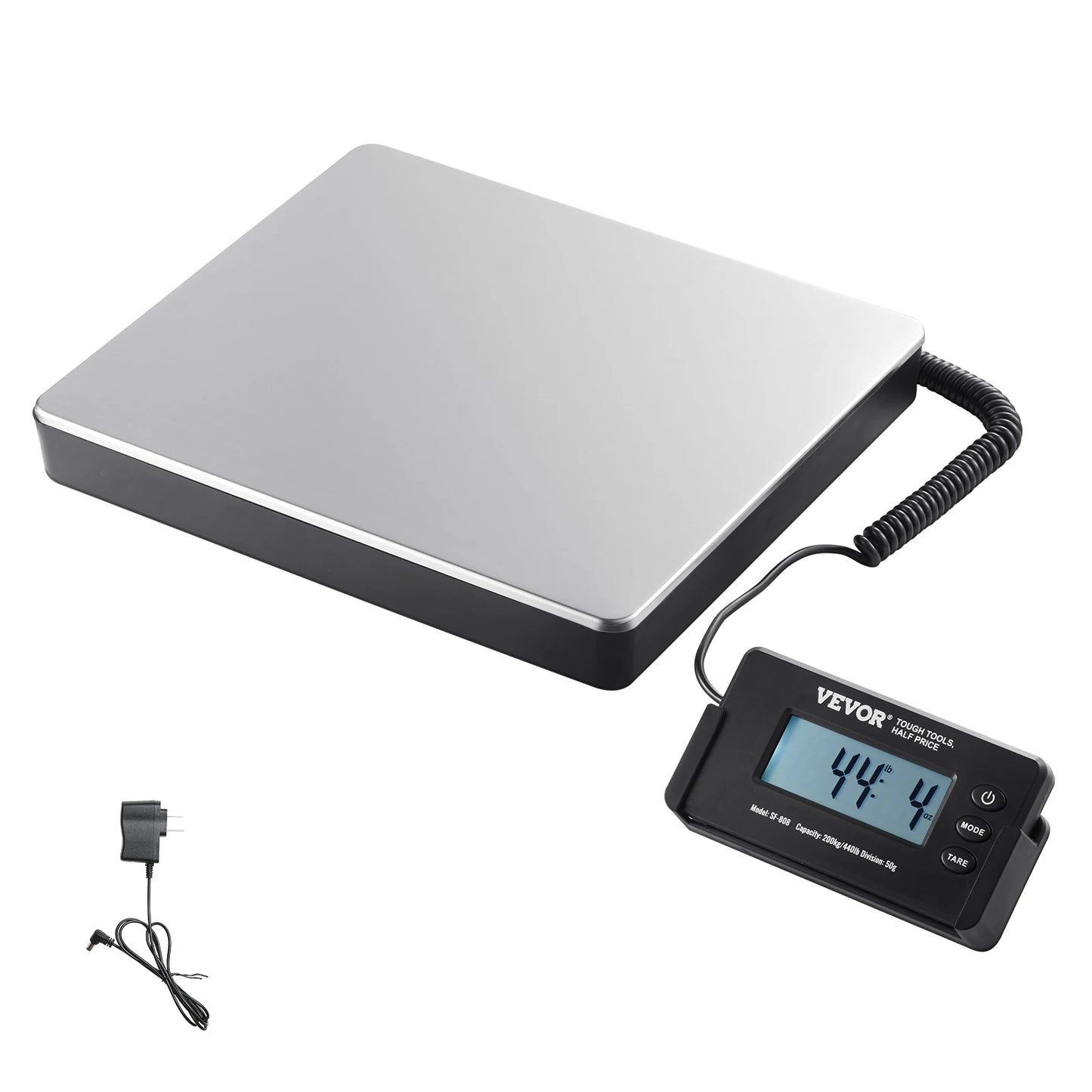 Digital Shipping Scale 440 Lb With Timer Tare Function HD LCD