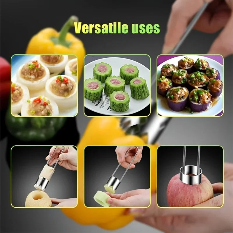 Stainless Steel Portable Fruit and Vegetable Core Remover