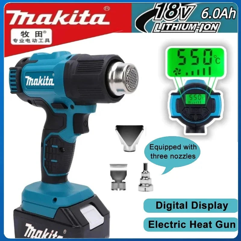 Makita Cordless 18V Heat Gun Industrial Handheld Hot Air