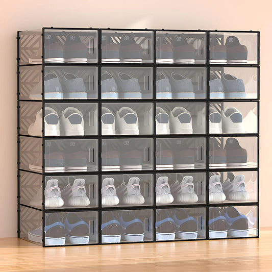Transparent Shoe Storage Box Organizer Moisture Proof