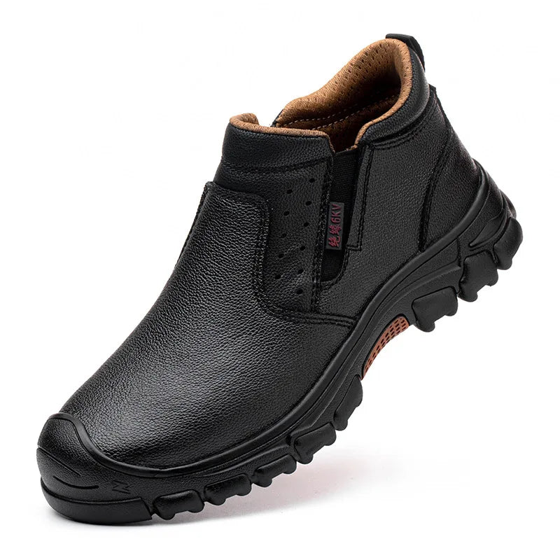 Mens Composite Toe Work Boots With Metatarsal Guard