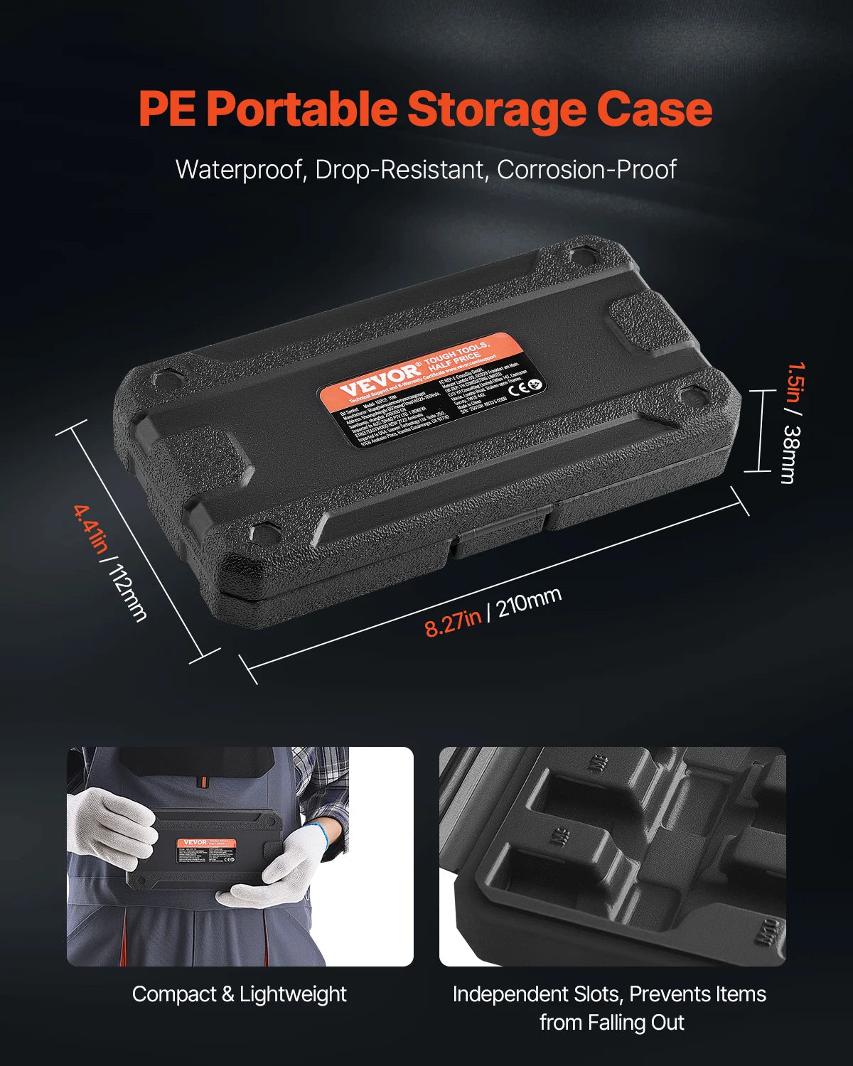 SucceBuy XZN Triple Square Bit Socket Set TenPiece CrV Steel