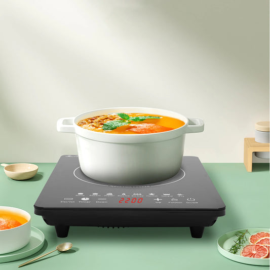 750W Portable Induction Cooktop With Touch Panel And Digital Display