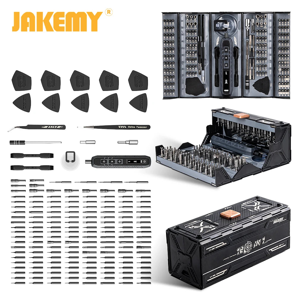 Jakemy 180 In 1 Magnetic Screwdriver Set For Repairs