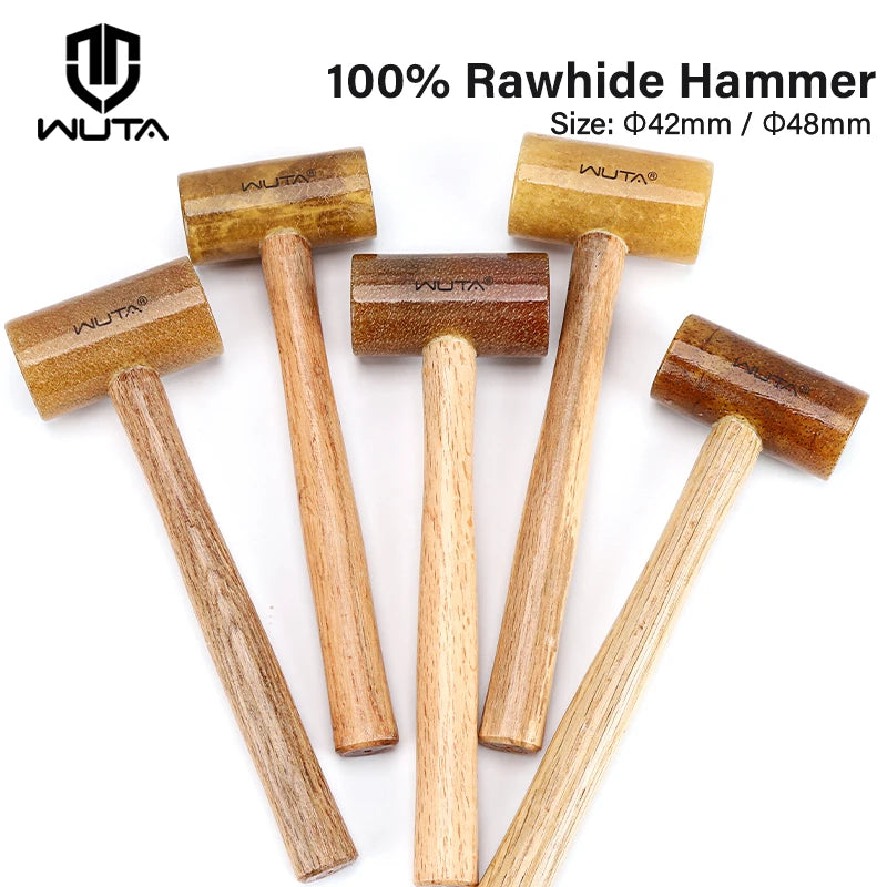 WUTA Rawhide Head Mallet Leather Craft Hammer For Jewelry Making