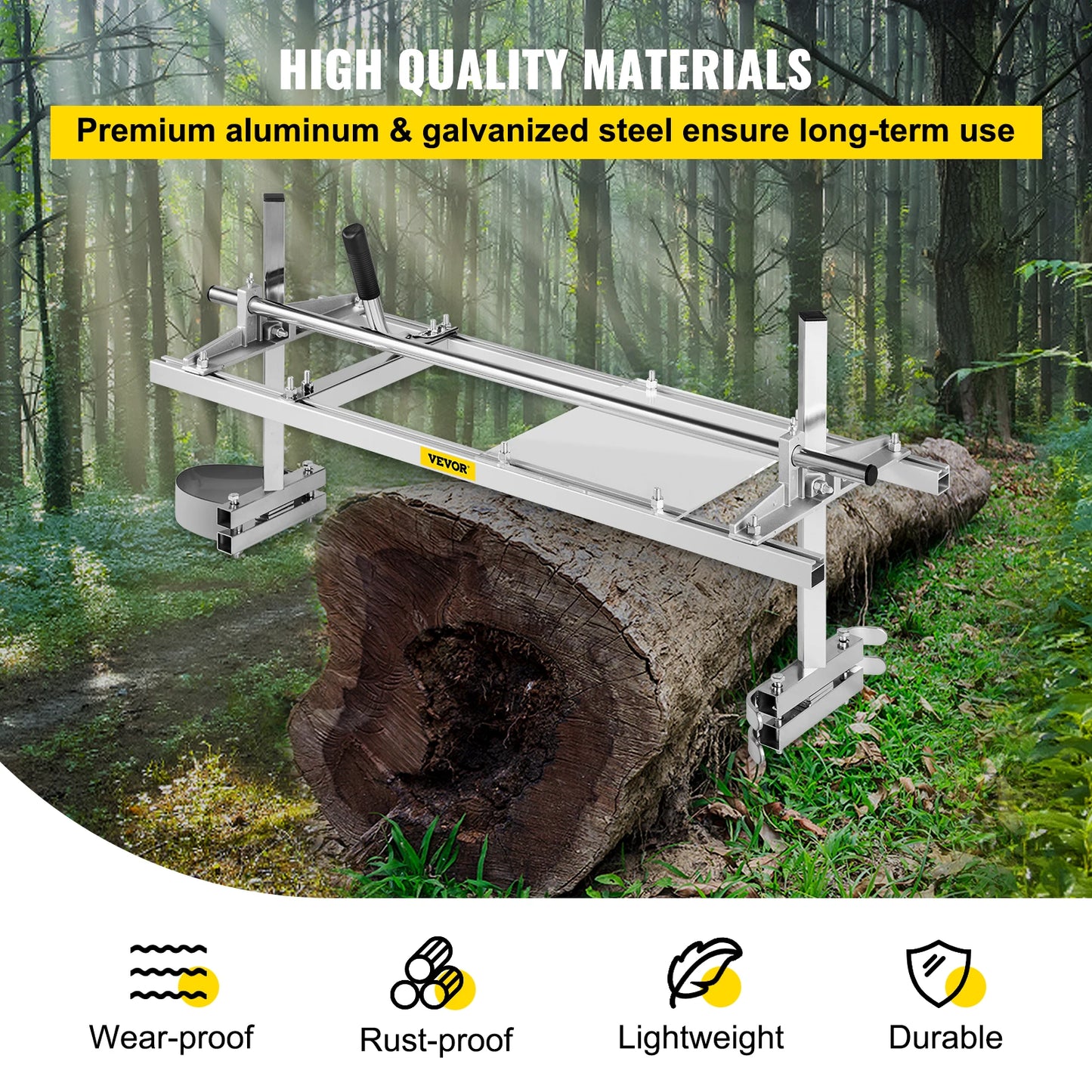 Chainsaw Mill For Planking And Milling Portable Aluminum Steel Bar