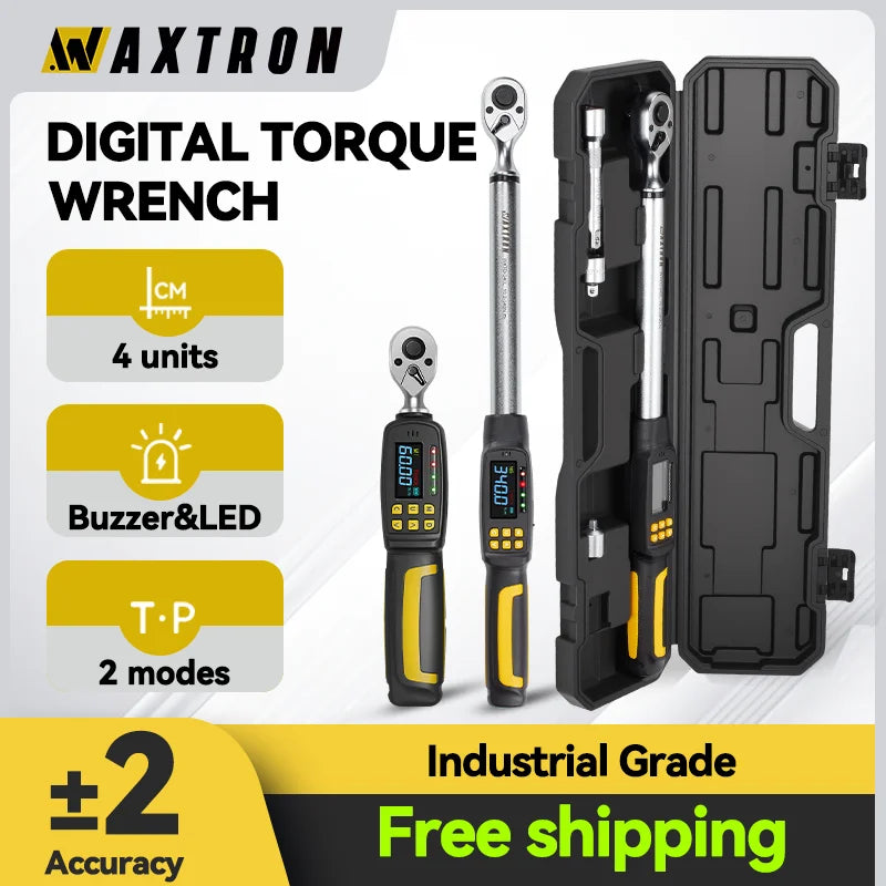 Waxtron Digital Torque Wrench With Two Percent Accuracy For Auto