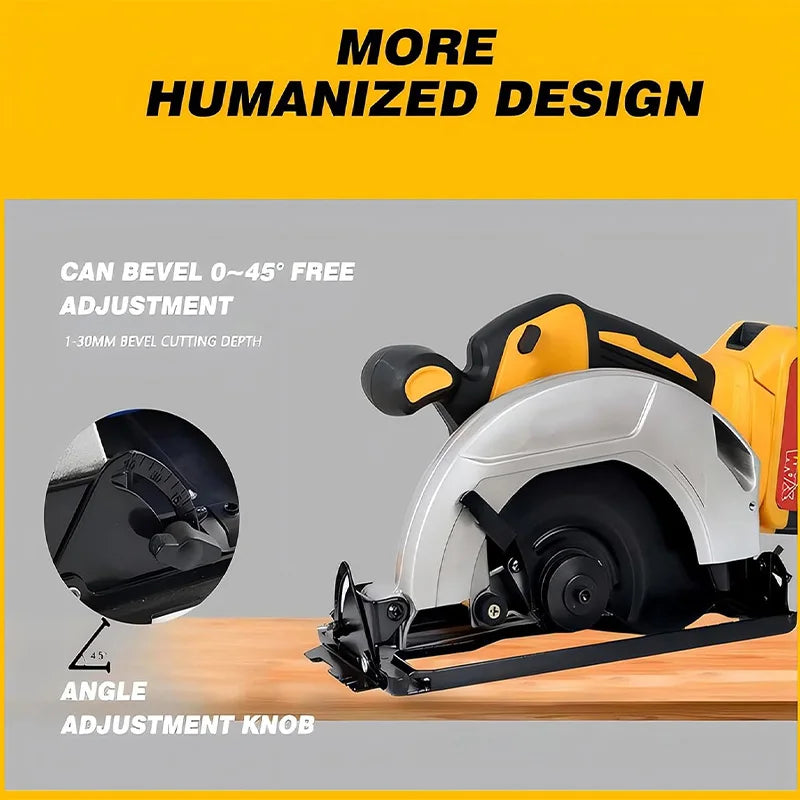 Cordless Circular Saw 20V Max Brushless With Bevel 0-50 Degrees