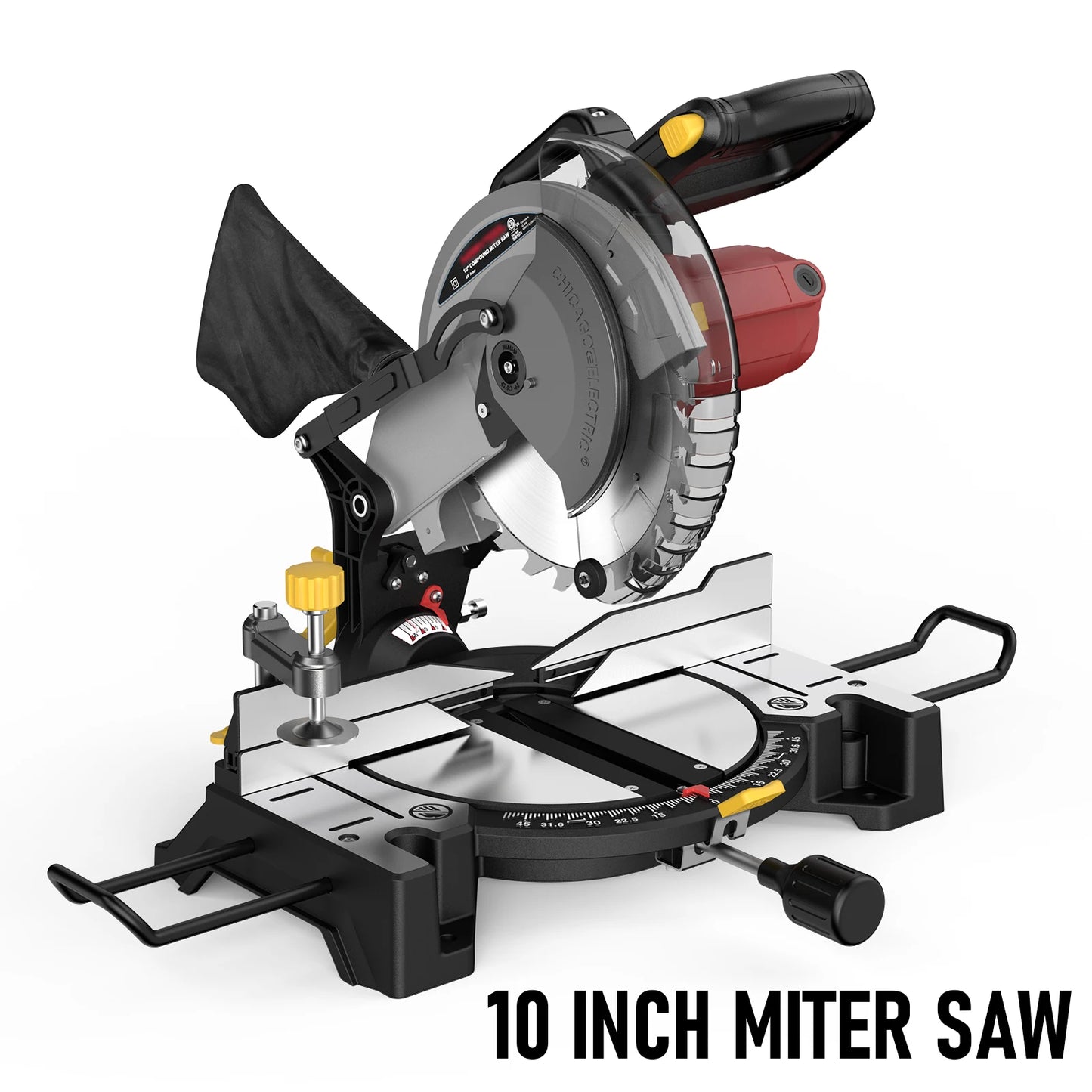Compound Miter Saw Single Bevel 15-Amp 0-45 Left Multi Material