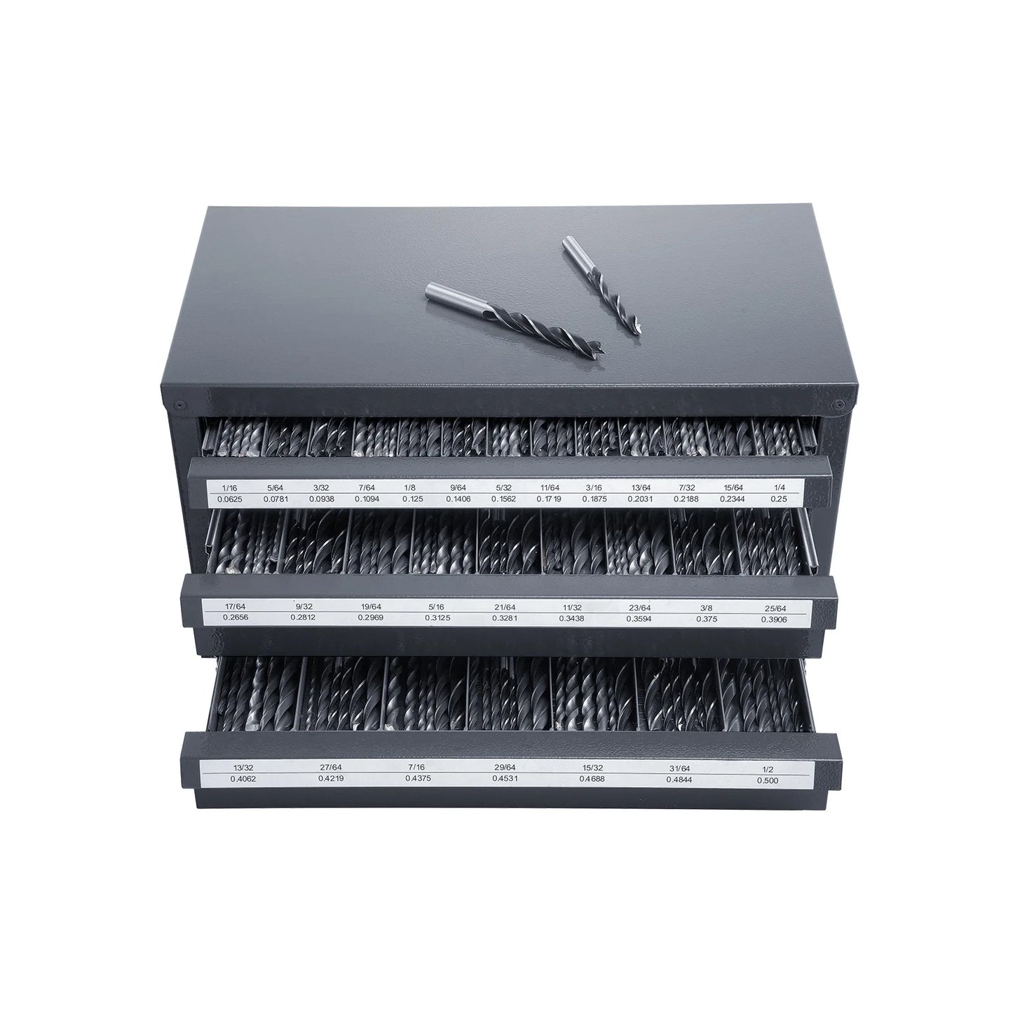 SucceBuy Drill Bit Dispenser Cabinet Three-Drawer Organizer