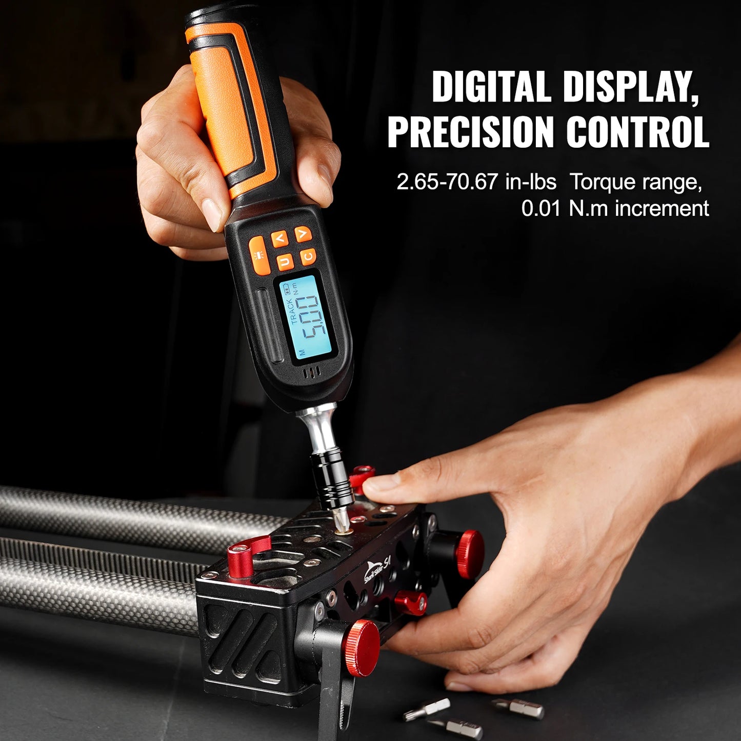 SucceBuy Digital Torque Screwdriver With LCD Display And Bits Case