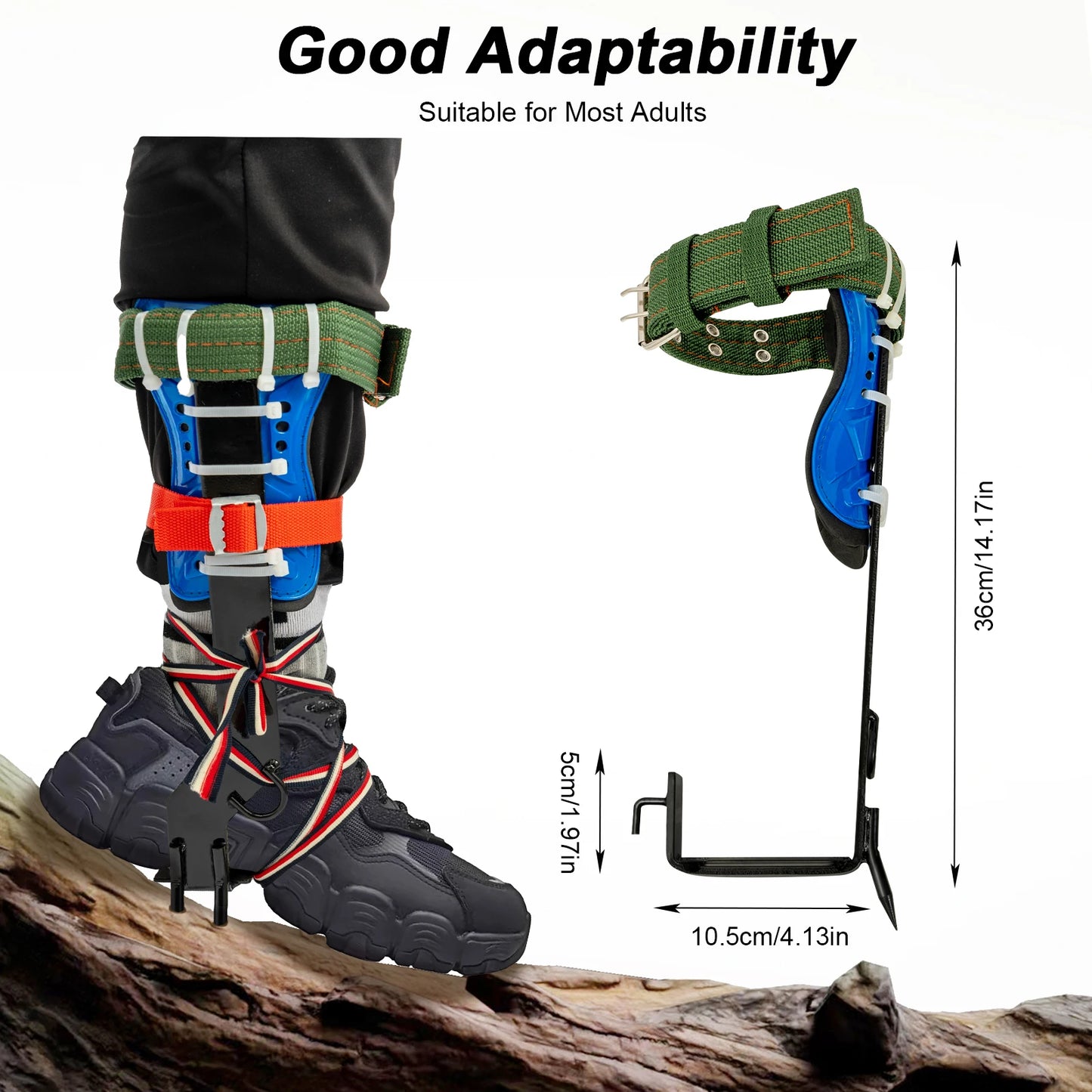 Tree Climbing Kit With Safety Belt And Carbon Steel Pedal