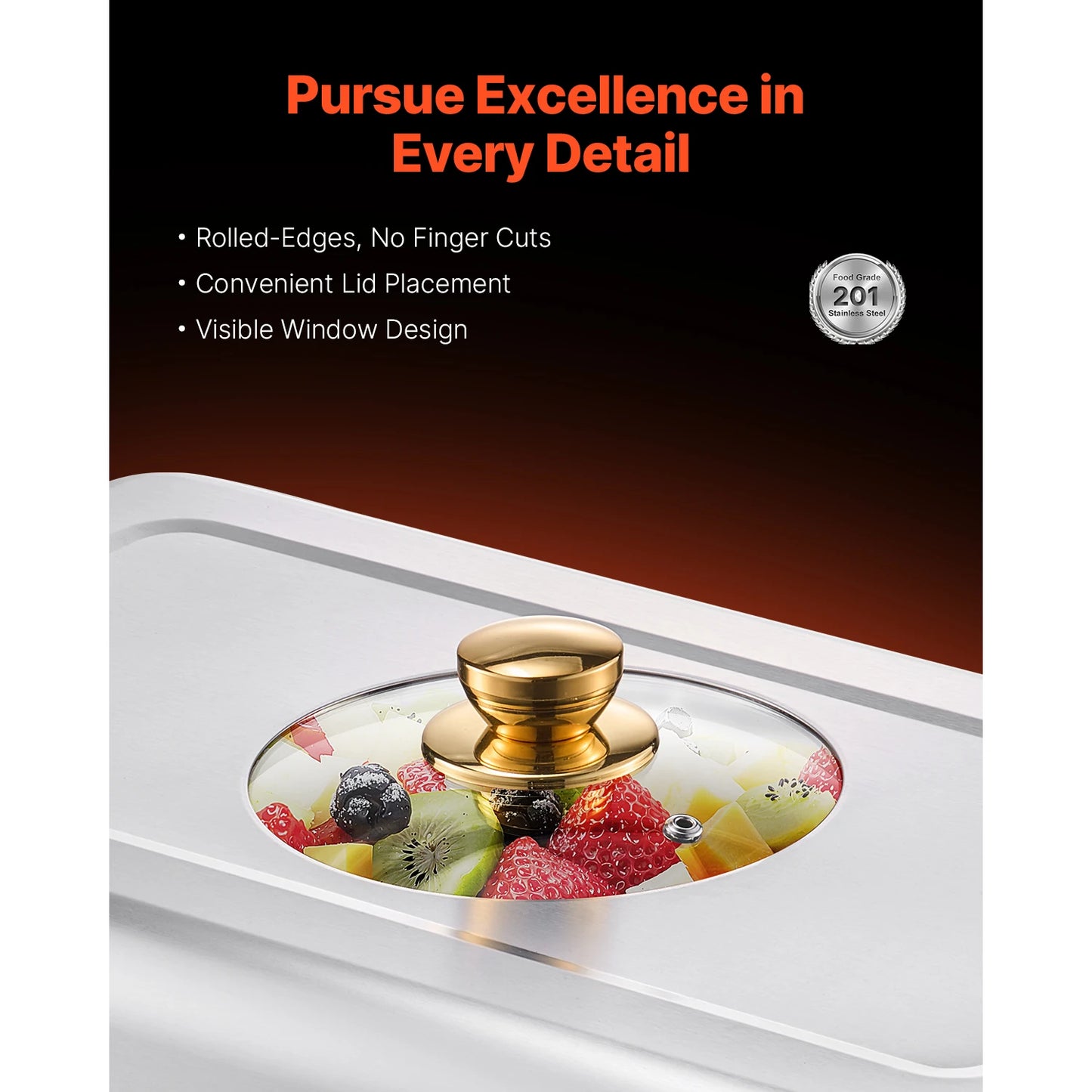 SucceBuy Stainless Steel Chafing Dish Buffet Catering Warmer Set