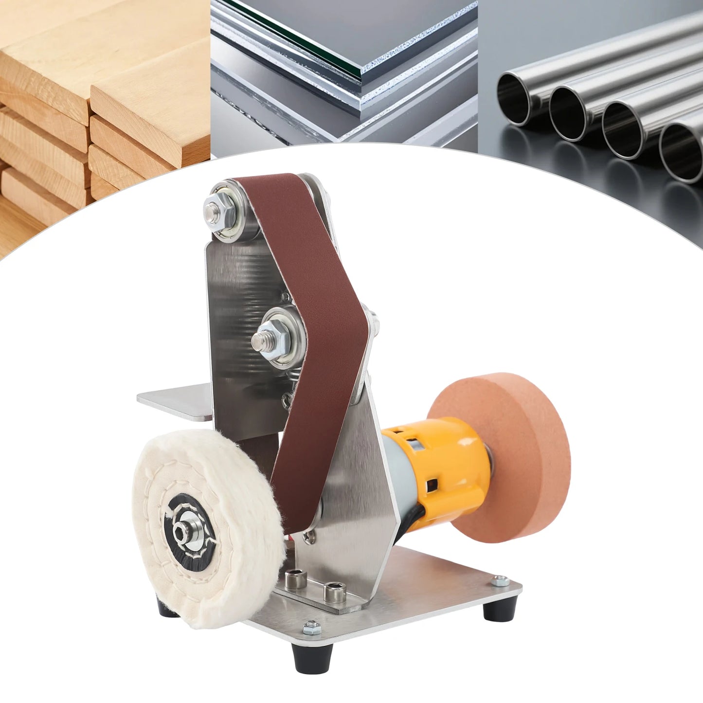 Mini Belt Sander 775 Motor With 20 Belts 7-Speed Adjustable