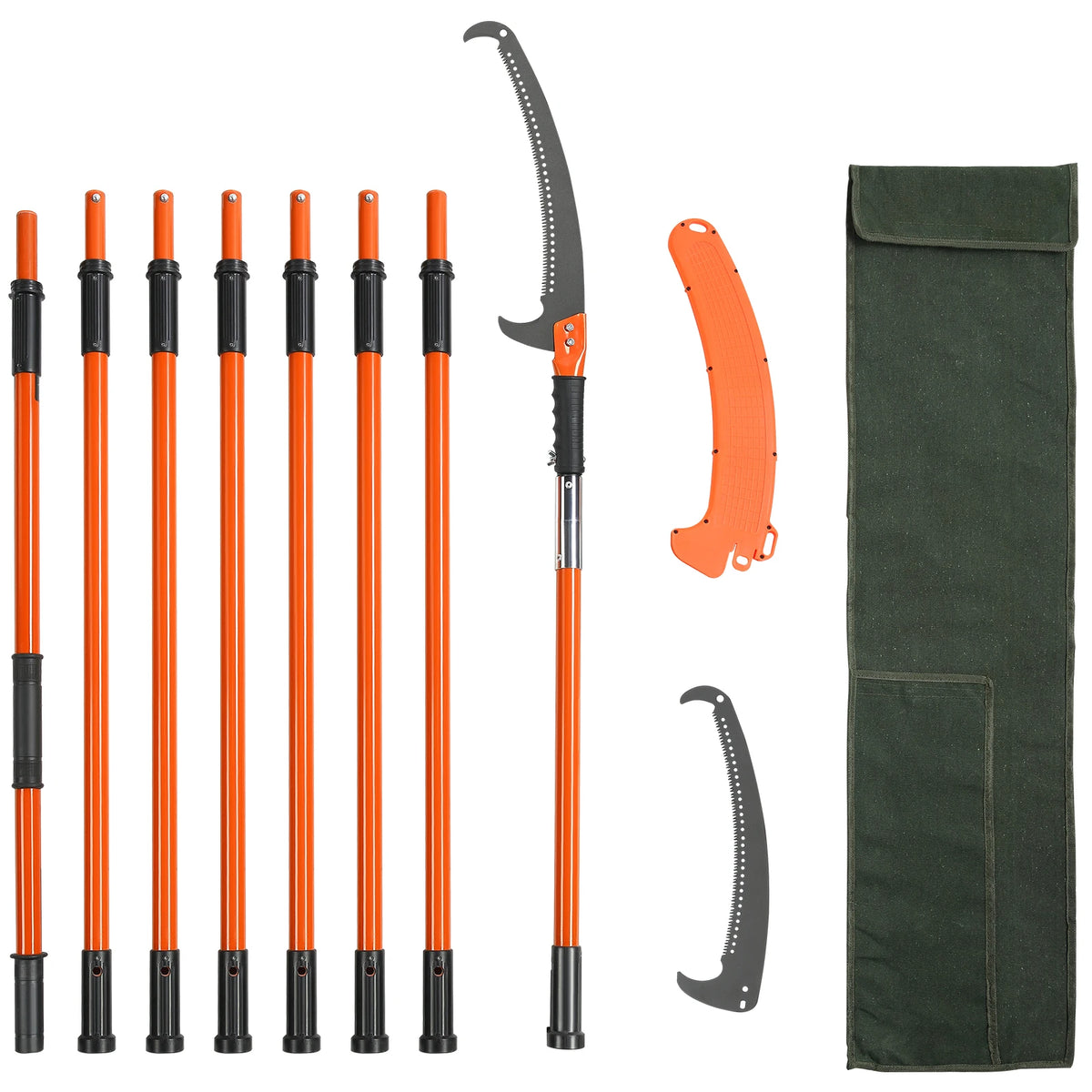 SucceBuy Extendable Manual Pole Saw for Tree and Branch Pruning