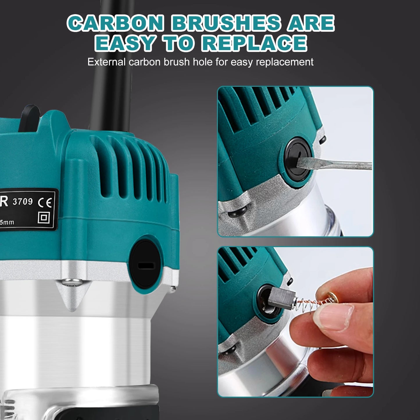 Electric Trimmer Wood Router for Woodworking Engraving 110V