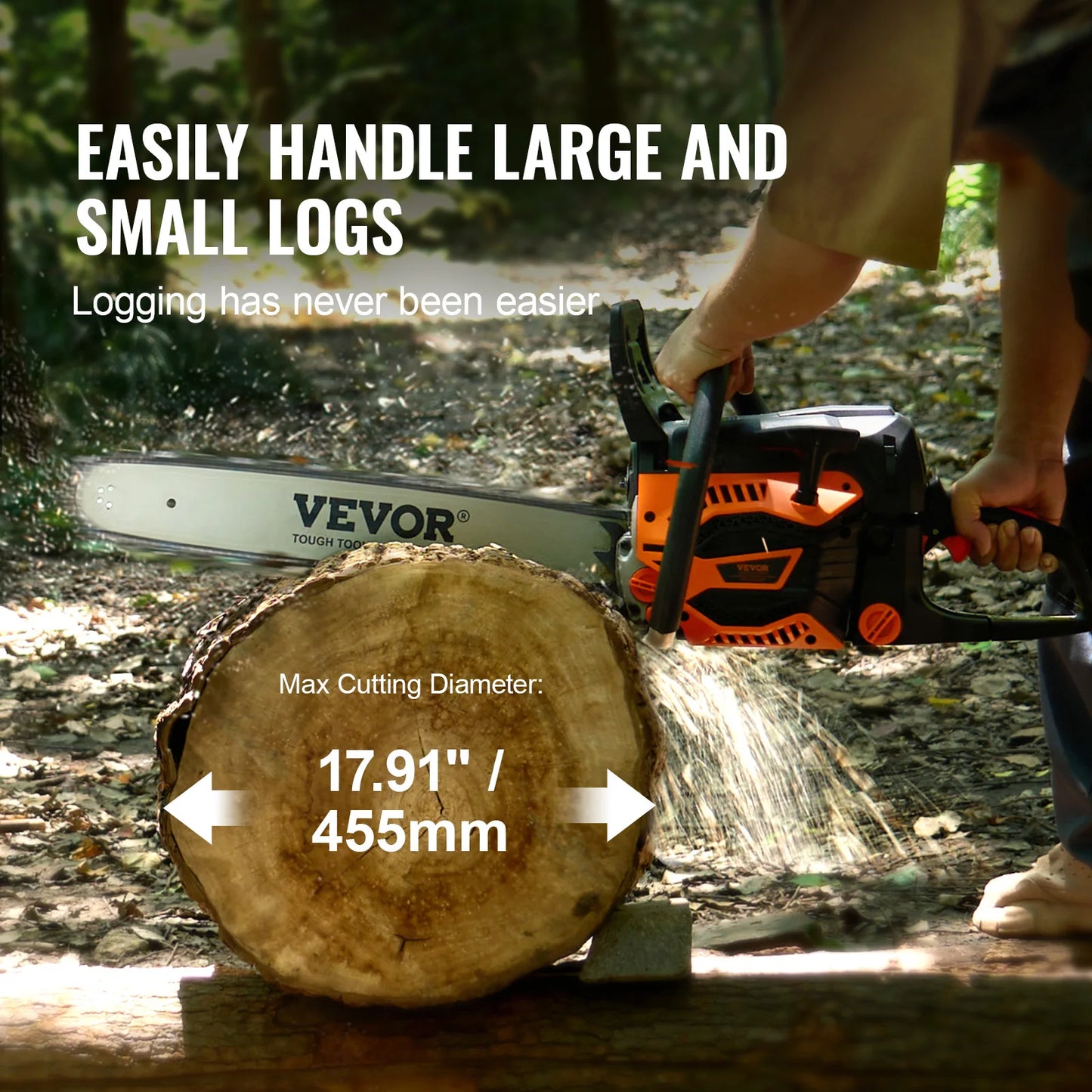 Succebuy Gas Chainsaw For Tree Wood Cutting Heavy Duty