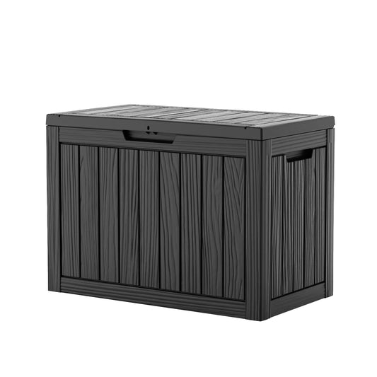 Waterproof Outdoor Resin Deck Box Lockable For Patio Storage