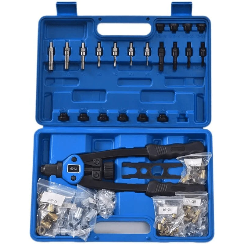 MEYOUTOWN Rivnut Tool Set Hand Riveter With 11 Mandrels