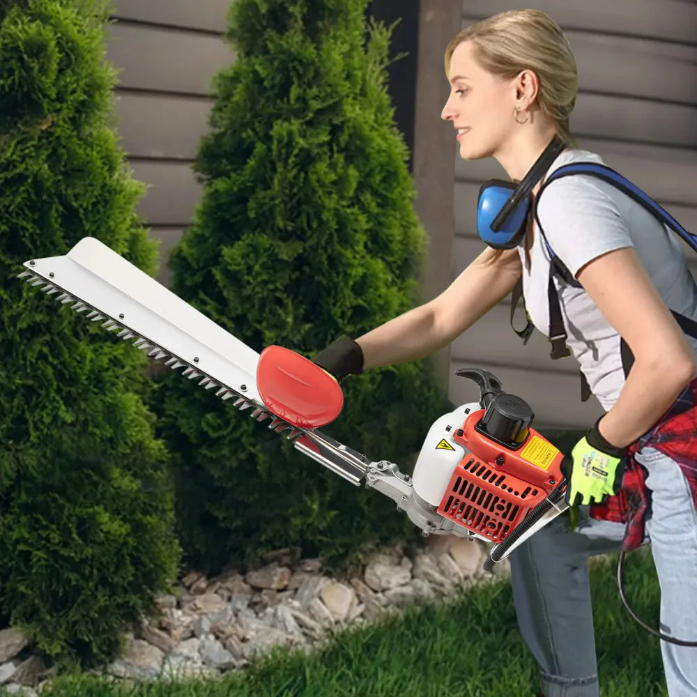 Gas Hedge Trimmer Two Stroke 7500 RPM Single Edge Trimmer
