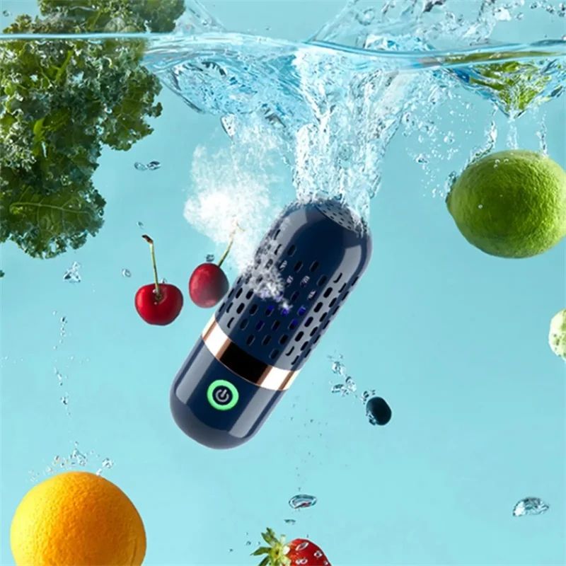 Wireless Portable Capsule Shape Fruit And Vegetable Washer
