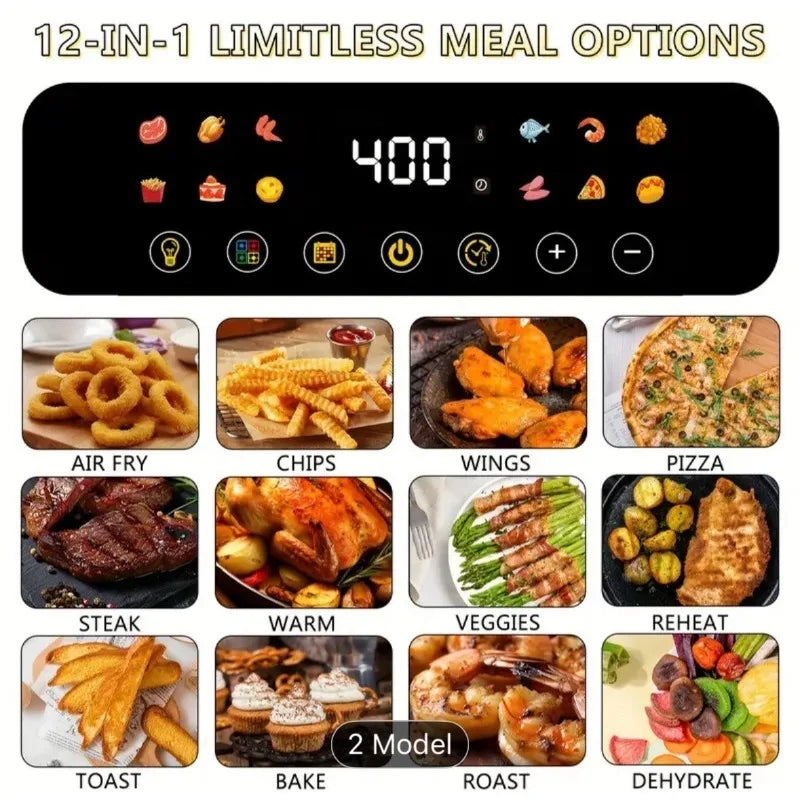 Large Capacity Air Fryer Visual Intelligent Fully Automatic Anti Scald