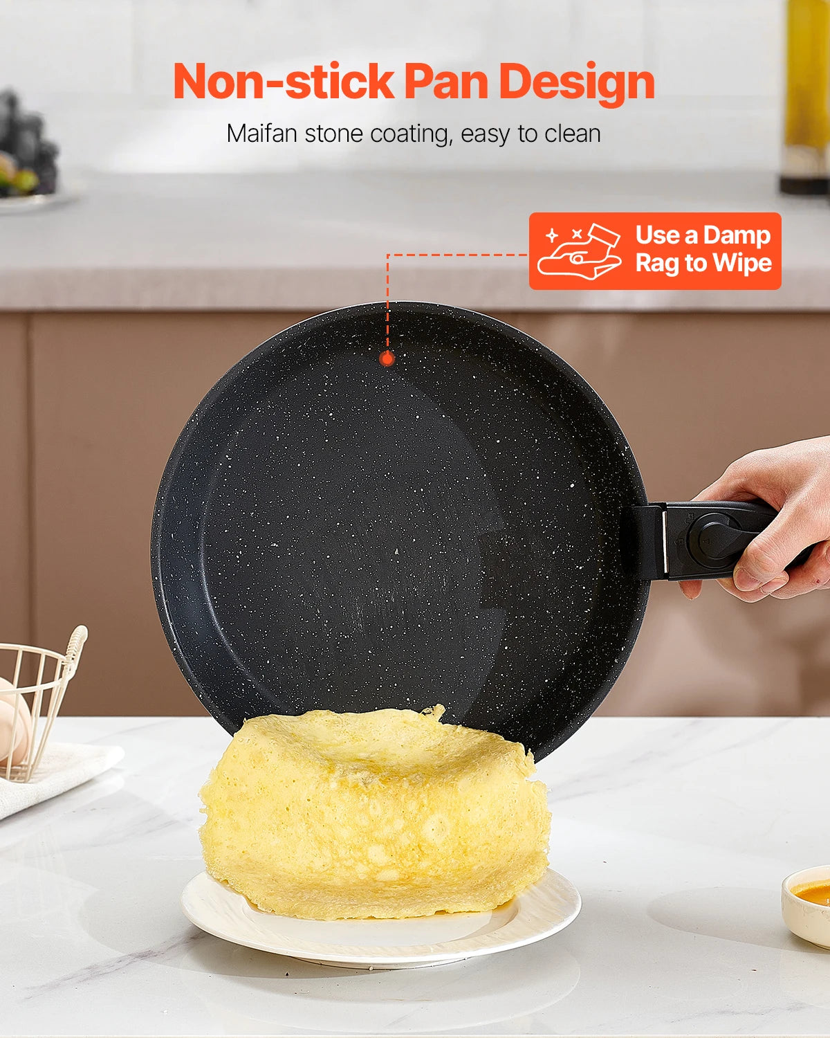Vevor Nonstick Induction Cookware Set With Tempered Glass Lid