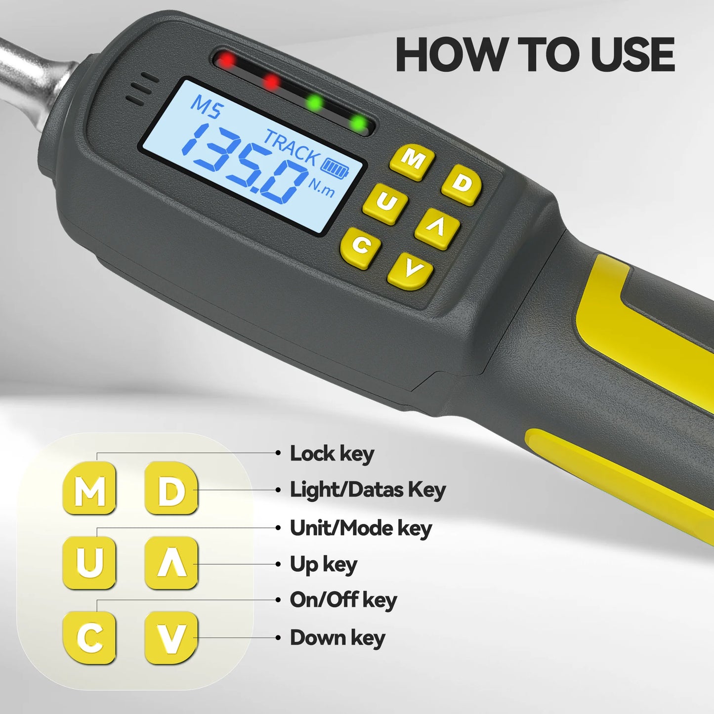 Waxtron Digital Torque Wrench With Two Percent Accuracy For Auto