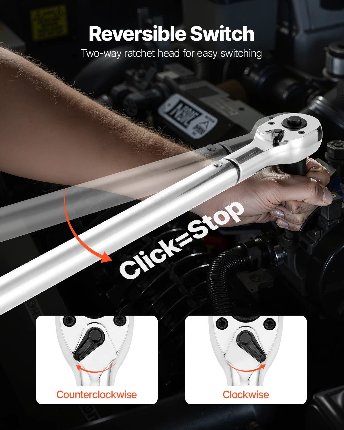 SucceBuy Dual-Direction Torque Wrench Set For Automotive Repair