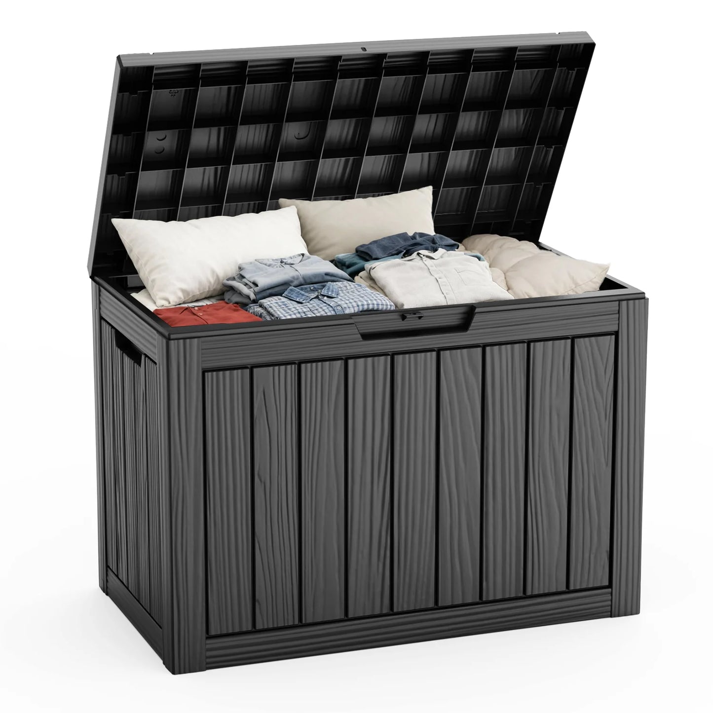 Waterproof Outdoor Resin Deck Box Lockable For Patio Storage