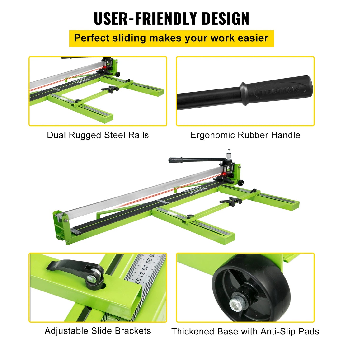 Manual Tile Cutter With Infrared Laser Positioning For Porcelain Ceramic