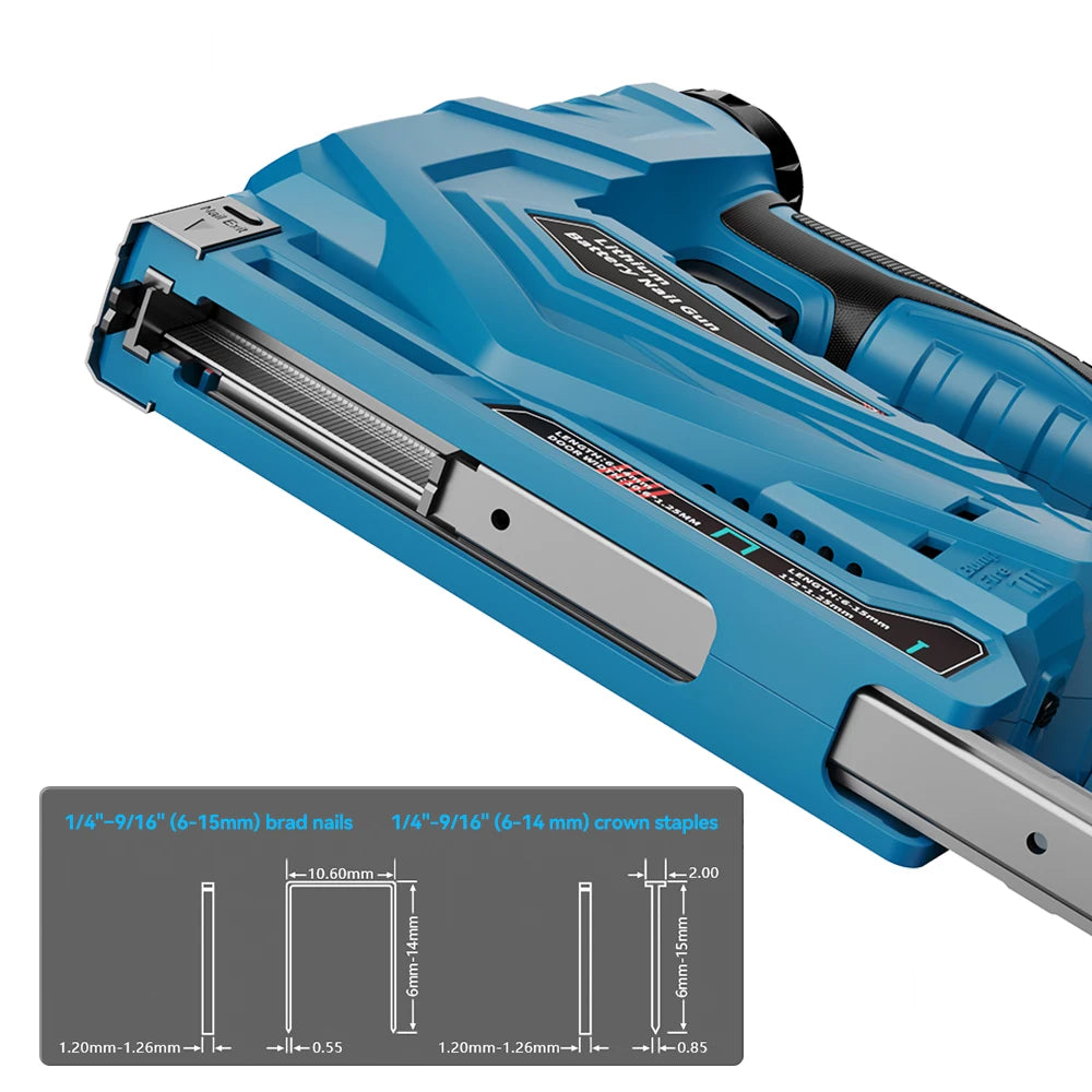YEARTOP 2in1 Electric Nailer And Stapler Cordless Framing Tool
