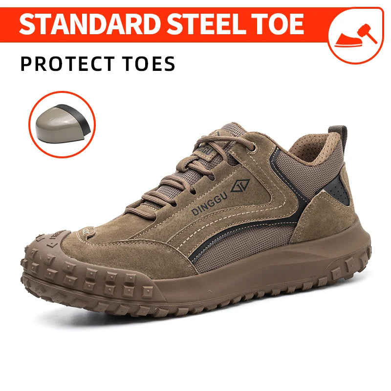 Men's Steel Toe Anti Puncture Industrial Work Boots