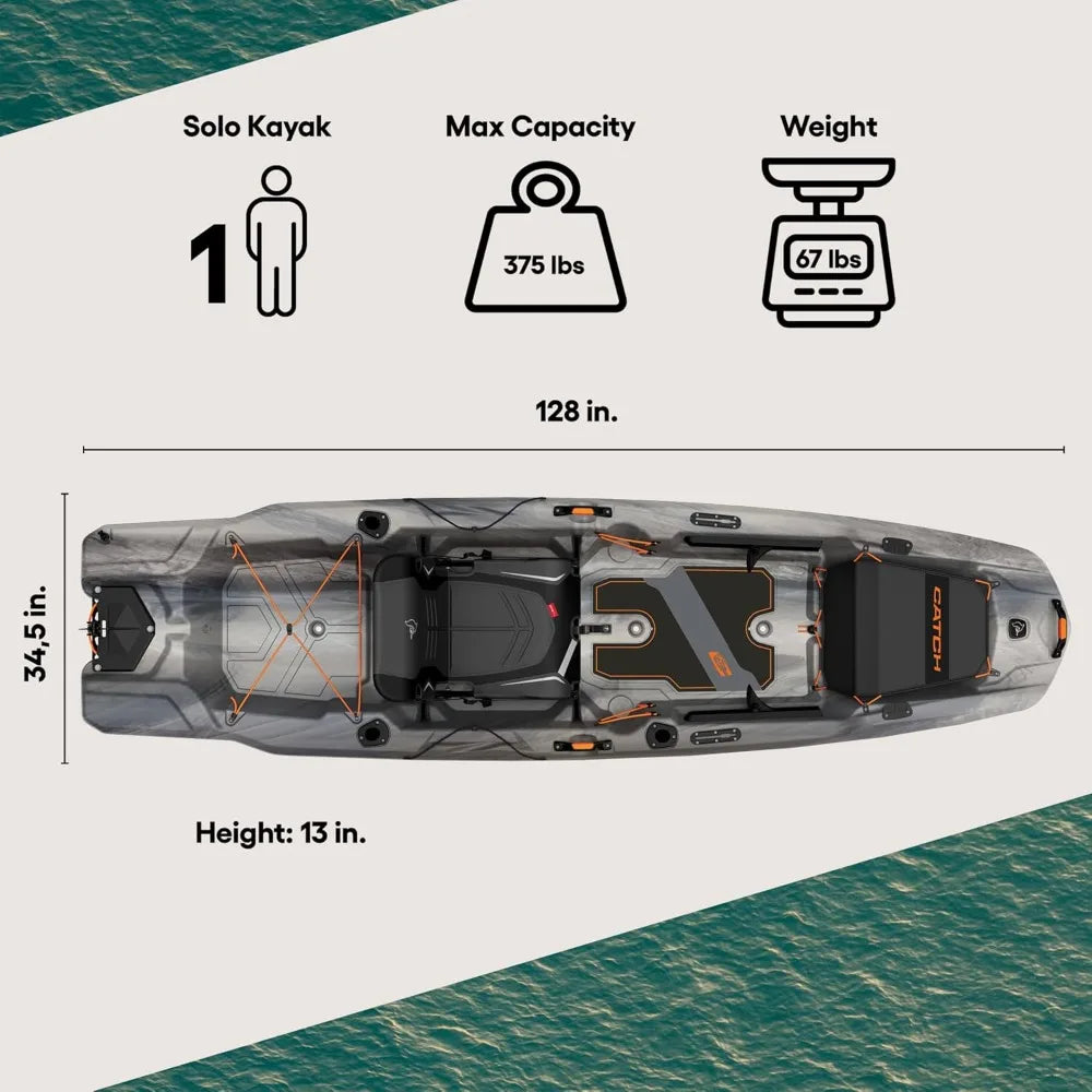 Catch Mode 110 Kayak Fishing Boat With Paddle And Seat