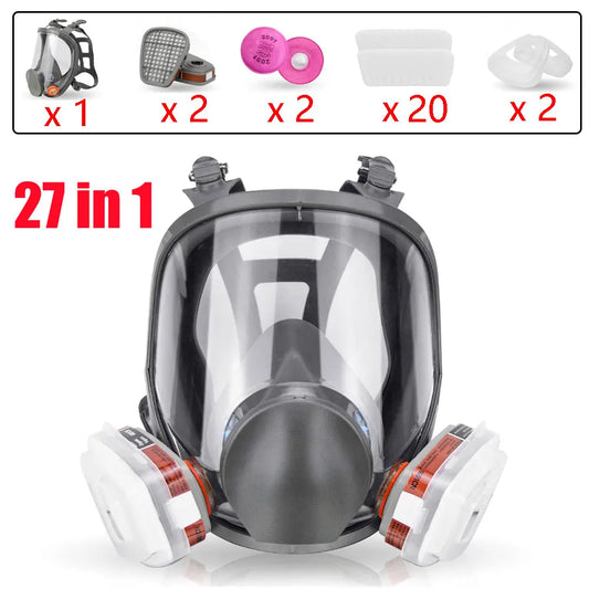 6800 Full Face Respirator for Paint Woodworking and Dust Protection